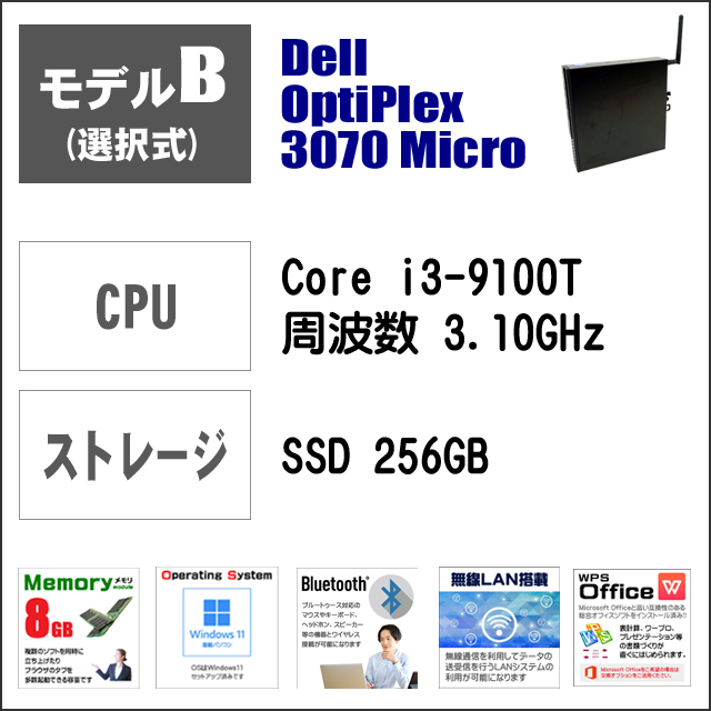 モデルB★Dell OptiPlex Microシリーズ