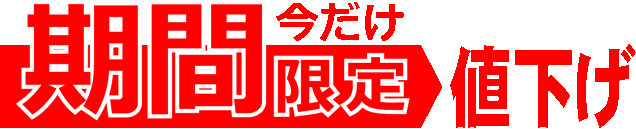 期間限定値下げ