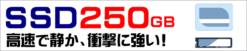 ストレージ★250GB（SSD）