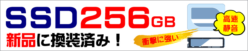 ストレージ★256GB（新品SSD256GB+HDD1000GB）