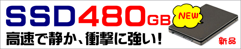 ストレージ★480GB(新品SSD)