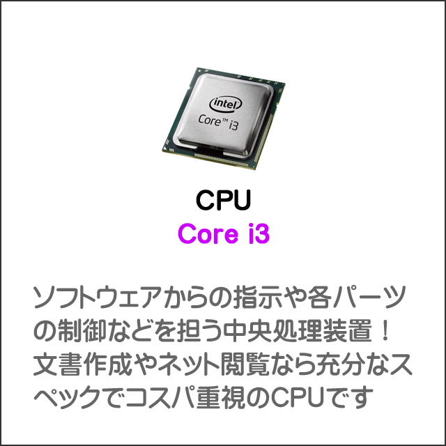 CPU★コアi3