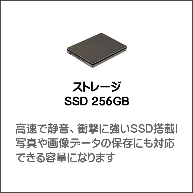 ストレージ★256GB（NVMeSSD）